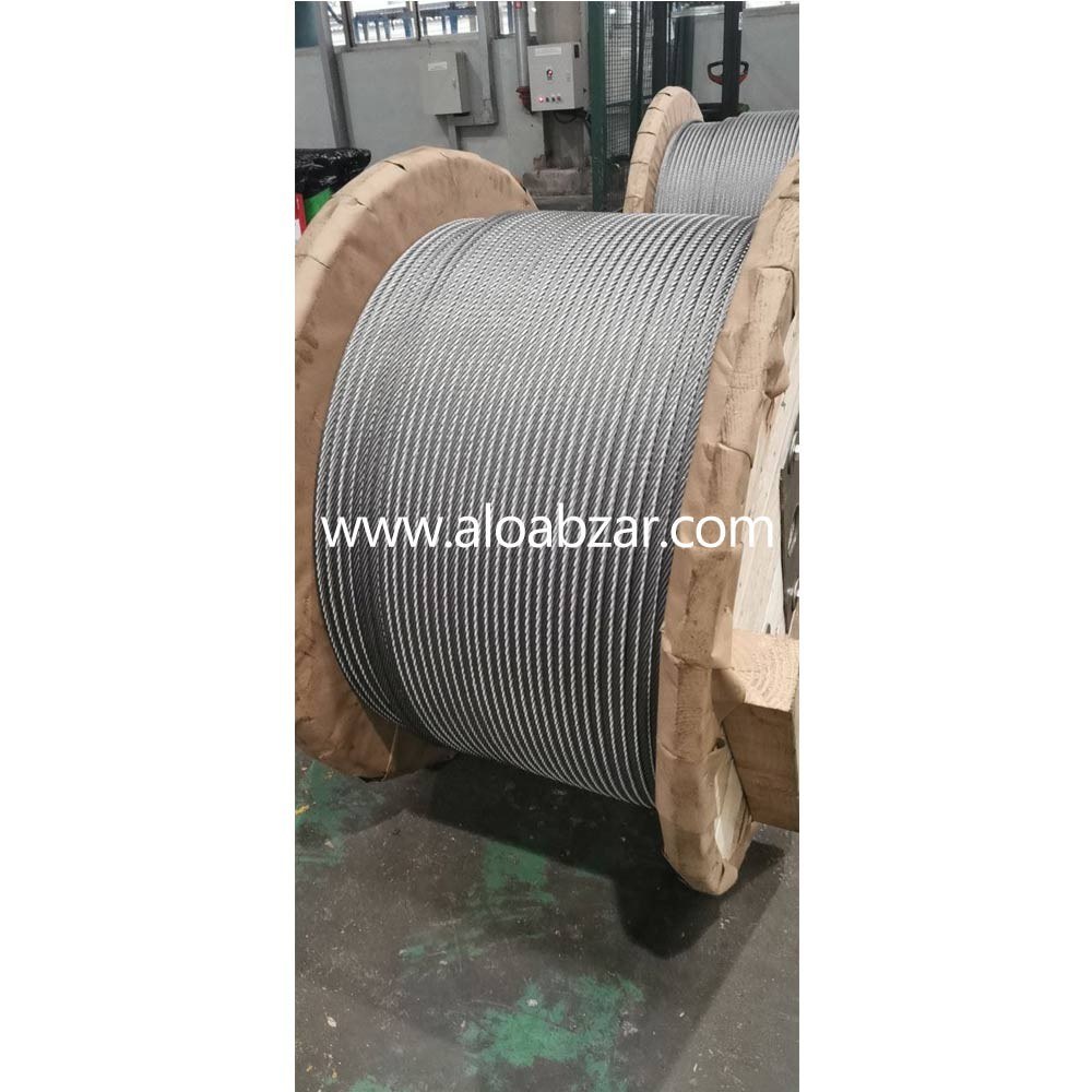 [HAA-00032] حبل فولاذي غوستاف وولف، ألمانيا، قلب فولاذي ٨×١٩، قلب قنبي، قطر ٨ ملم، ٢٤ خصلة ٠٫٧٥ ملم