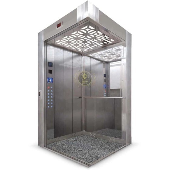 [HAA-00059] Full Stainless Steel Silver Brushed Cabin — 6 Persons, Nehbandan Stone Floor, Heavy Steel Frame